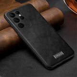 Sulada Samsung Galaxy S23 Ultra Deksel Skinntekstur Svart