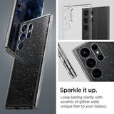 Spigen Samsung Galaxy S23 Ultra Deksel Liquid Crystal Glitter Crystal Quartz