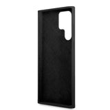 Guess Samsung Galaxy S23 Ultra Deksel Liquid Silicone Metal Logo Svart