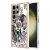 Samsung Galaxy S23 Ultra Deksel Finger Ring Motiv Elefant