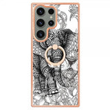 Samsung Galaxy S23 Ultra Deksel Finger Ring Motiv Elefant
