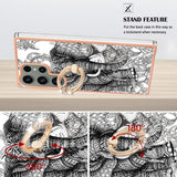 Samsung Galaxy S23 Ultra Deksel Finger Ring Motiv Elefant