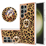 Samsung Galaxy S23 Ultra Deksel Finger Ring Motiv Leopardmønster