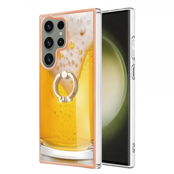 Samsung Galaxy S23 Ultra Deksel Finger Ring Motiv øl