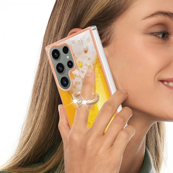 Samsung Galaxy S23 Ultra Deksel Finger Ring Motiv øl