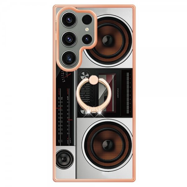 Samsung Galaxy S23 Ultra Deksel Finger Ring Motiv Radio