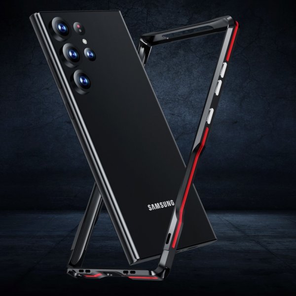 Samsung Galaxy S23 Ultra Deksel Metal Bumper Sølv