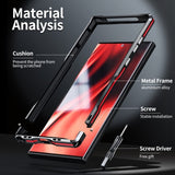 Samsung Galaxy S23 Ultra Deksel Metal Bumper Sølv