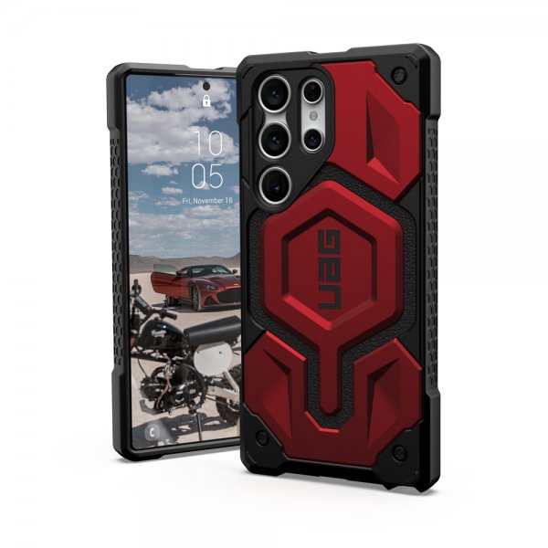 Urban Armor Gear (UAG) Samsung Galaxy S23 Ultra Deksel Monarch Pro MagSafe Crimson