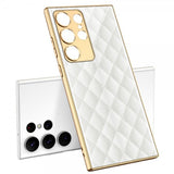GKK Samsung Galaxy S23 Ultra Deksel Motiv Hvit Esker