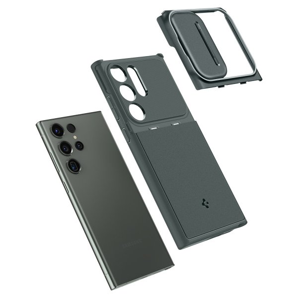 Spigen Samsung Galaxy S23 Ultra Deksel Optik Armor Abyss Green