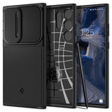 Spigen Samsung Galaxy S23 Ultra Deksel Optik Armor Svart