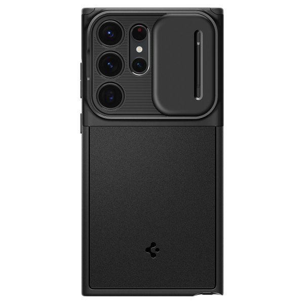 Spigen Samsung Galaxy S23 Ultra Deksel Optik Armor Svart