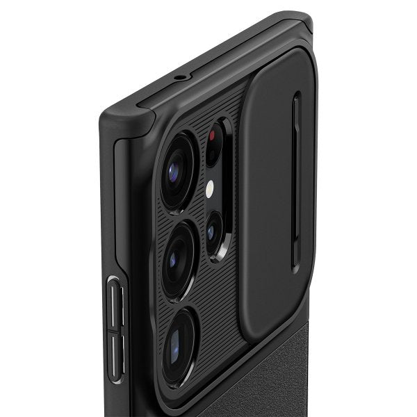 Spigen Samsung Galaxy S23 Ultra Deksel Optik Armor Svart