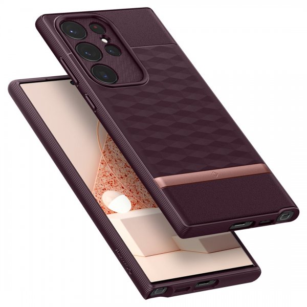 Caseology Samsung Galaxy S23 Ultra Deksel Parallax Burgundy