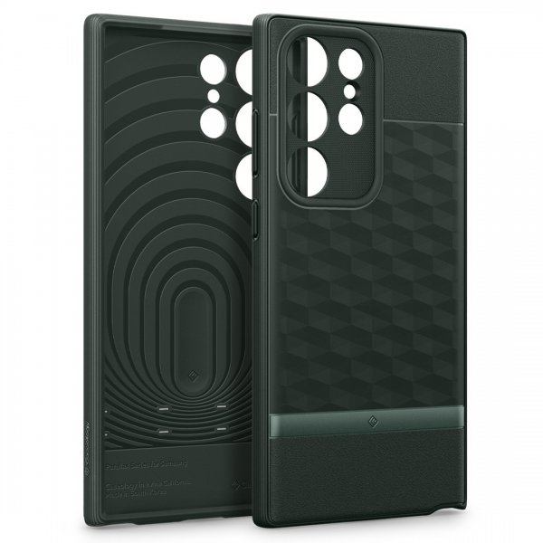 Caseology Samsung Galaxy S23 Ultra Deksel Parallax Midnight Green