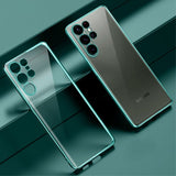 Sulada Samsung Galaxy S23 Ultra Deksel Belagt Kant Grønn