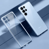 Sulada Samsung Galaxy S23 Ultra Deksel Belagt Kant Lyseblå