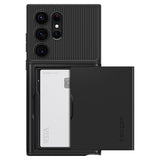 Spigen Samsung Galaxy S23 Ultra Deksel Slim Armor CS Svart