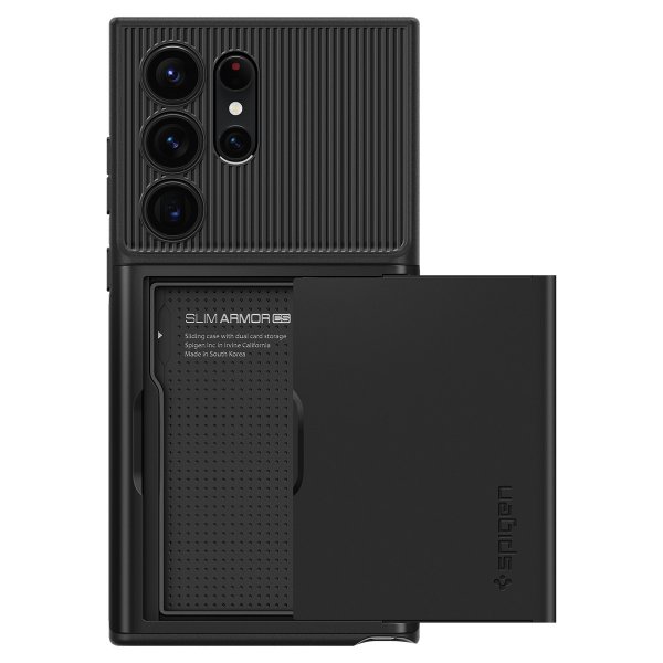 Spigen Samsung Galaxy S23 Ultra Deksel Slim Armor CS Svart