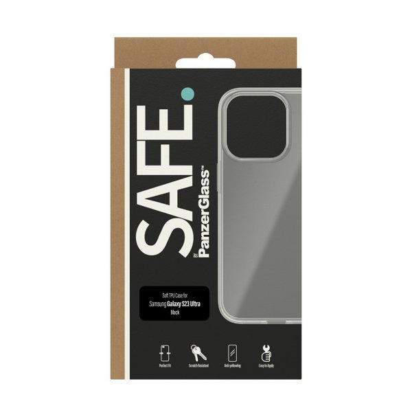 SAFE. by PanzerGlass Samsung Galaxy S23 Ultra Deksel Soft TPU Case Svart
