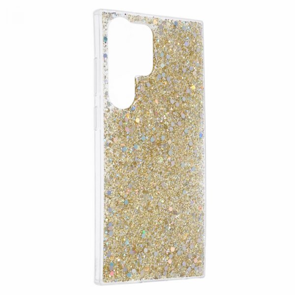 Nordic Covers Samsung Galaxy S23 Ultra Deksel Sparkle Series Citrine Gold