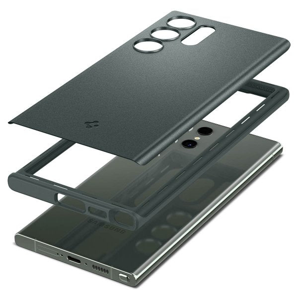 Spigen Samsung Galaxy S23 Ultra Deksel Thin Fit Abyss Green
