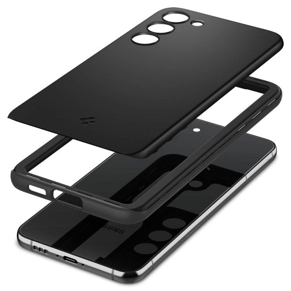 Spigen Samsung Galaxy S23 Plus Deksel Thin Fit Svart