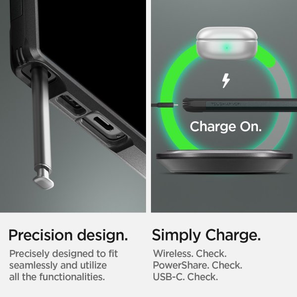 Spigen Samsung Galaxy S23 Ultra Deksel Tough Armor Abyss Green