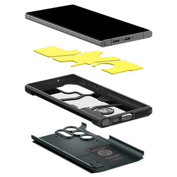 Spigen Samsung Galaxy S23 Ultra Deksel Tough Armor Abyss Green