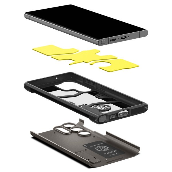 Spigen Samsung Galaxy S23 Ultra Deksel Tough Armor Gunmetal