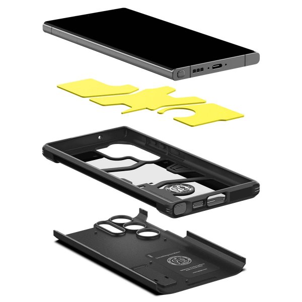 Spigen Samsung Galaxy S23 Ultra Deksel Tough Armor Svart