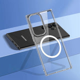 Samsung Galaxy S23 Ultra Deksel Transparent MagSafe Sølv