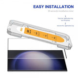 ENKAY Samsung Galaxy S23 Ultra Skjermbeskytter Monteringsramme Easy Install