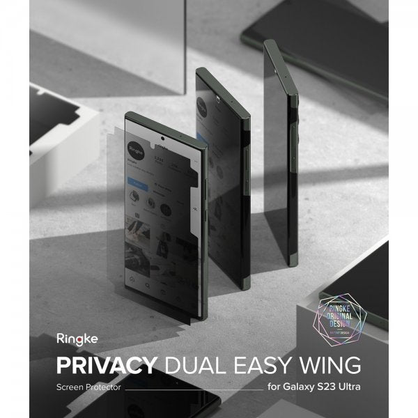 Ringke Samsung Galaxy S23 Ultra Skjermbeskytter Privacy Dual Easy Film