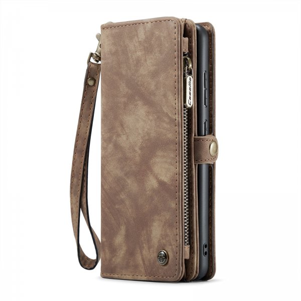 CaseMe Samsung Galaxy S24 FE Etui 008 Series Avtakbart Deksel Brun