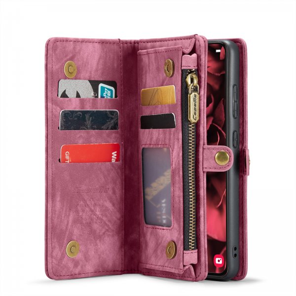 CaseMe Samsung Galaxy S24 FE Etui 008 Series Avtakbart Deksel Rød