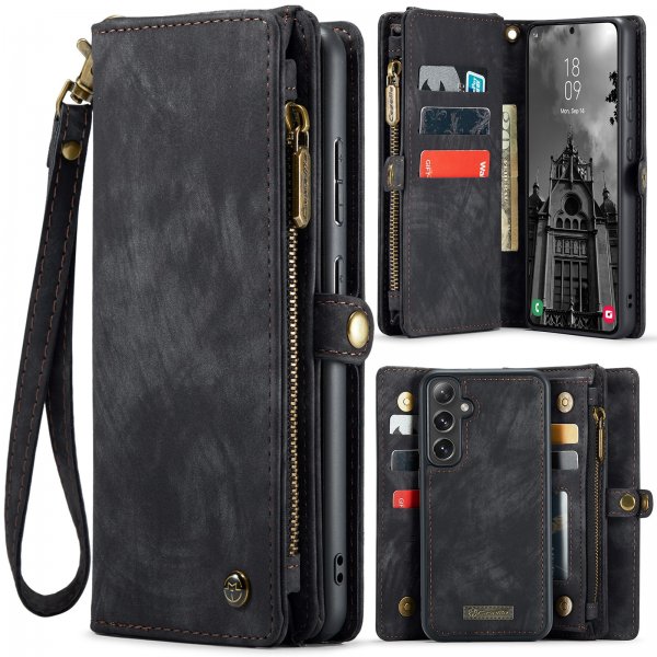 CaseMe Samsung Galaxy S24 FE Etui 008 Series Avtakbart Deksel Svart