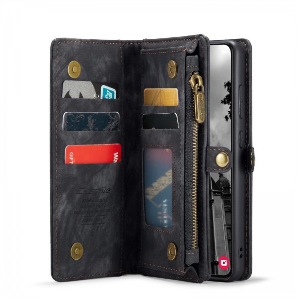 CaseMe Samsung Galaxy S24 FE Etui 008 Series Avtakbart Deksel Svart