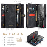 CaseMe Samsung Galaxy S24 FE Etui 008 Series Avtakbart Deksel Svart