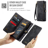 CaseMe Samsung Galaxy S24 FE Etui 008 Series Avtakbart Deksel Svart