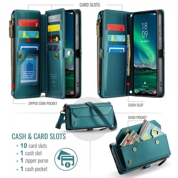 CaseMe Samsung Galaxy S24 FE Etui C36 Series Grønn