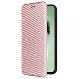 Samsung Galaxy S24 FE Etui Karbonfibertekstur Rosegull