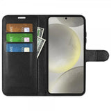 Samsung Galaxy S24 FE Etui Litchi Svart