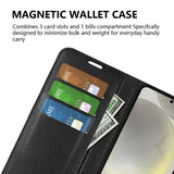 Samsung Galaxy S24 FE Etui Litchi Svart
