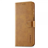 Lc.Imeeke Samsung Galaxy S24 FE Etui med Kortlomme stativfunksjon Lysebrun