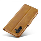 Lc.Imeeke Samsung Galaxy S24 FE Etui med Kortlomme stativfunksjon Lysebrun
