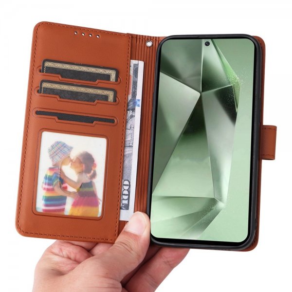 Betopnice Samsung Galaxy S24 FE Etui Avtagbart Deksel 005 Brun