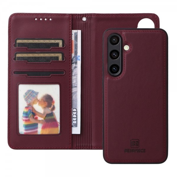 Betopnice Samsung Galaxy S24 FE Etui Avtagbart Deksel 005 Rød