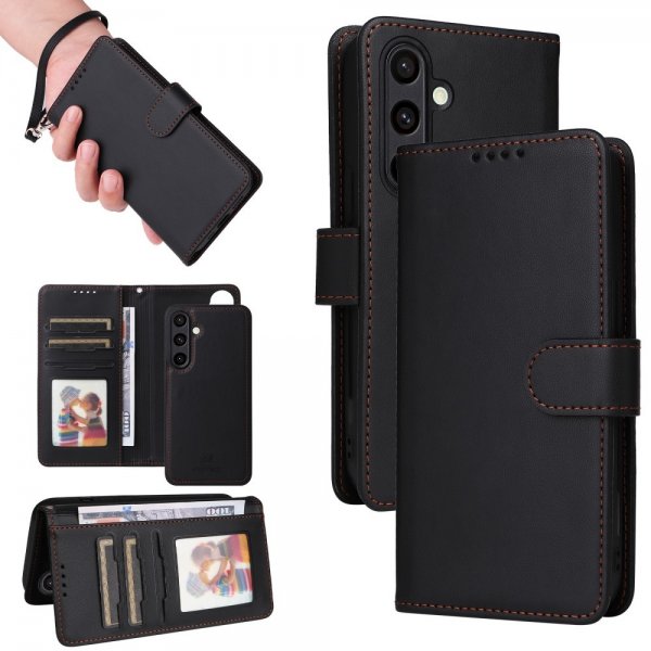 Betopnice Samsung Galaxy S24 FE Etui Avtagbart Deksel 005 Svart